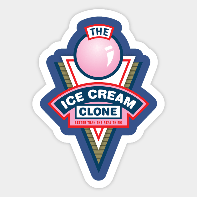 Ice Cream Clone Sticker by MindsparkCreative